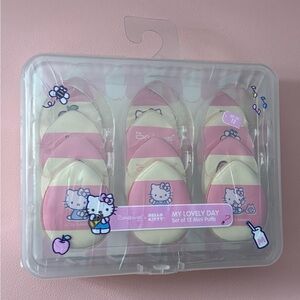 NEW the Crème Shop x Hello Kitty My Lovely Day Set of 12 Mini Puffs